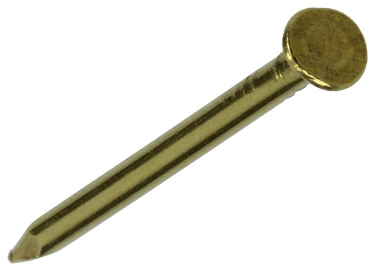 Mack 1017164 - nagel platte kop messing 20 gr1,6 x 25 mm | 10 stuks