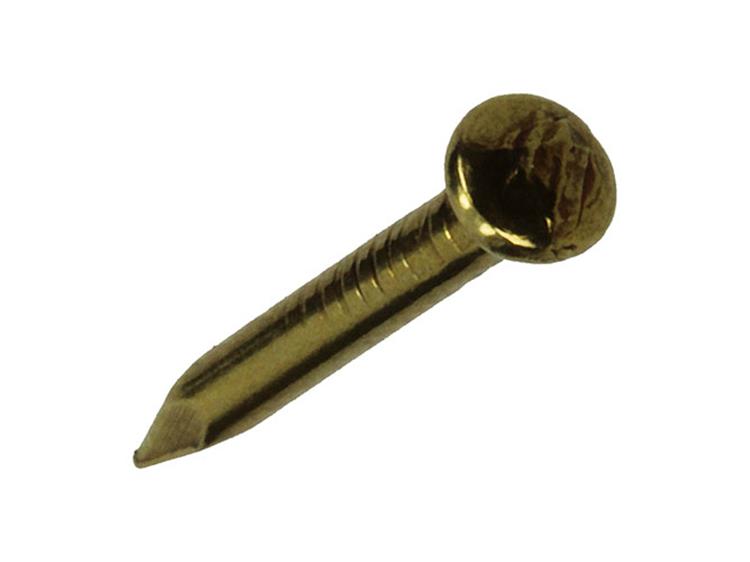 Mack 1017169 - nagel bolle kop messing 20 gr 1,5 x 15 mm | 10 stuks