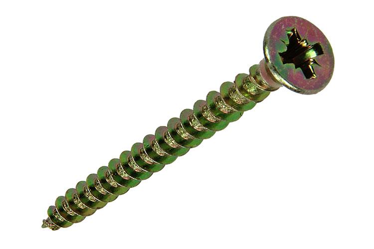 Mack 1017227 - spaanplaatschroef vz kop geelverz.22 st 3,5 x 40 mm | 10 stuks
