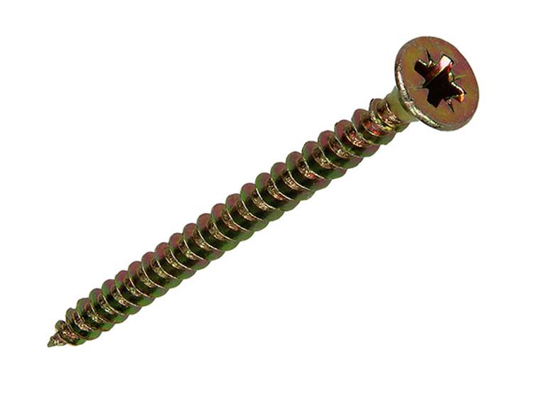 Mack 1017237 - spaanplaatschroef vz kop geelverz.15 st 4,0 x 50 mm | 10 stuks