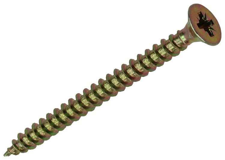 Mack 1017248 - spaanplaatschroef vz kop geelverz.11 st 4,5 x 55 mm | 10 stuks