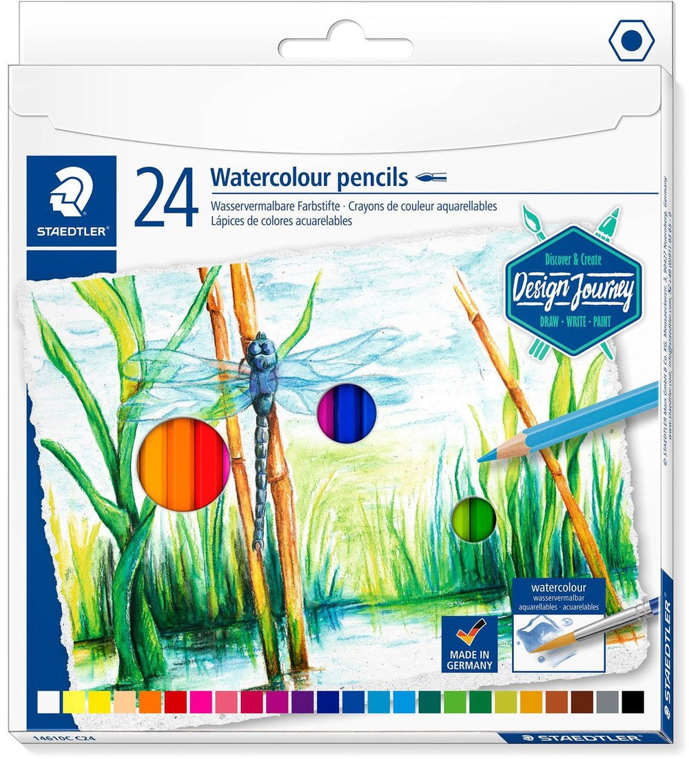 Staedtler design journey - aquarel kleurpotloden - set 24 st