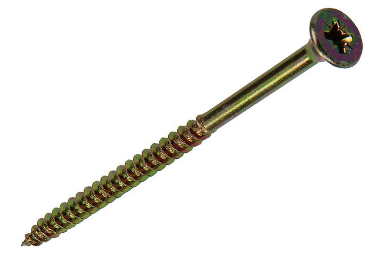Mack 1017261 - spaanplaatschroef vz kop geelverz. 5 st 5,0 x 90 mm | 5 stuks