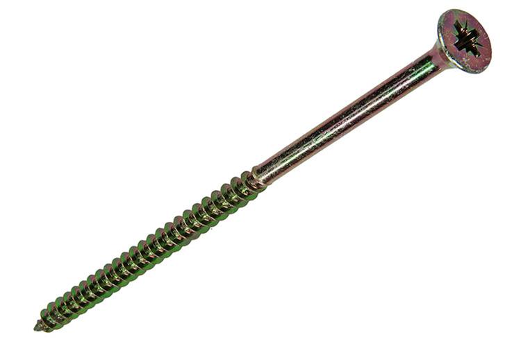 Mack 1017262 - spaanplaatschroef vz kop geelverz. 4 st 5,0 x 100 mm | 5 stuks