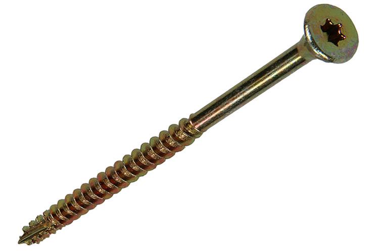 Mack 1017309 - spaanplschr.vzkop-zelfb. geelverz. 9 st 4,5 x 70 mm | 10 stuks