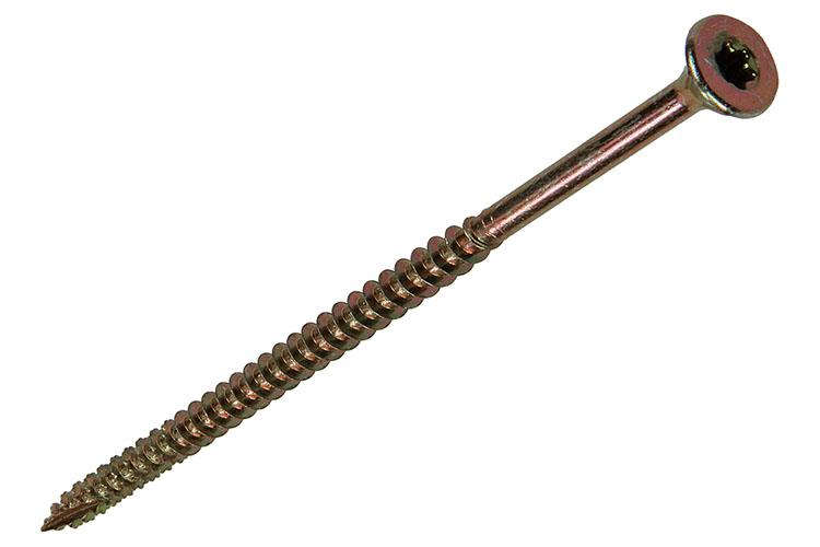 Mack 1017318 - spaanplschr.vzkop-zelfb. geelverz. 4 st 5,0 x 100 mm | 5 stuks
