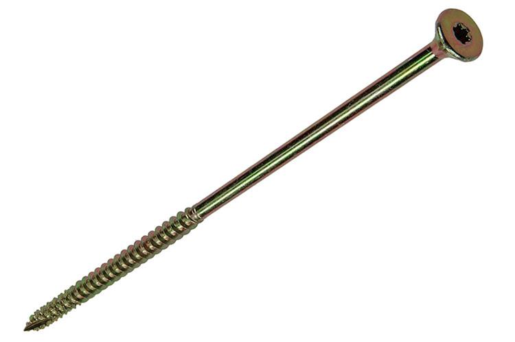 Mack 1017323 - spaanplschr.vzkop-zelfb. geelverz. 4 st 6,0 x 150 mm | 5 stuks
