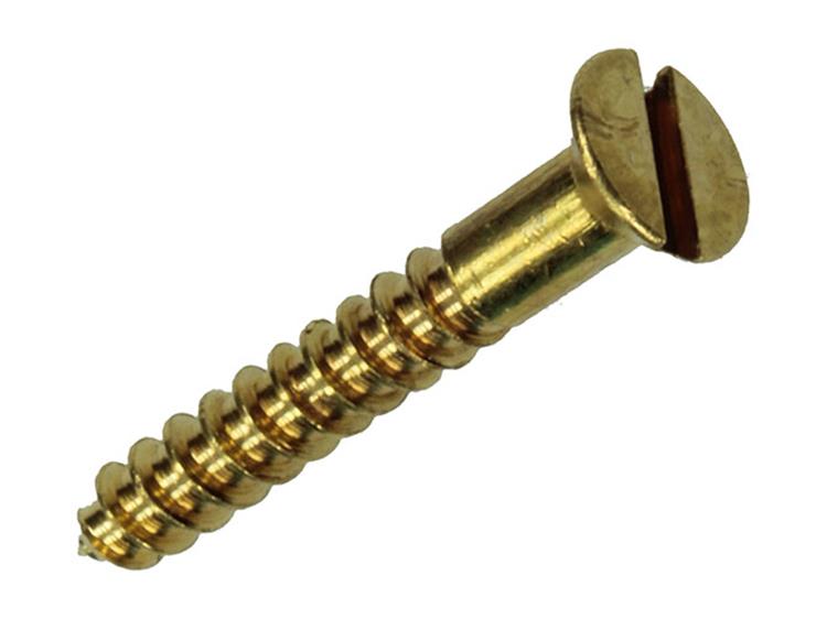 Mack 1019648 - houtschroef verzonken kop messing 12st 3,0 x 20 mm | 10 stuks