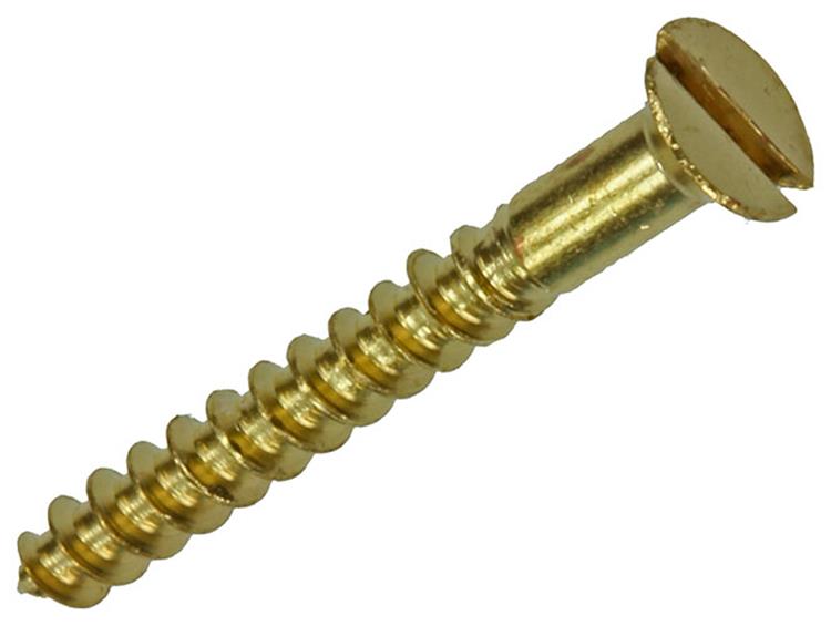 Mack 1019649 - houtschroef verzonken kop messing 11st 3,0 x 25 mm | 10 stuks