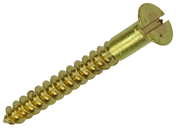 Mack 1019652 - houtschroef verzonken kop messing 9 st 3,5 x 30 mm | 10 stuks