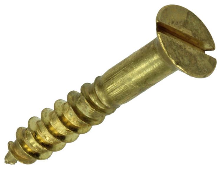 Mack 1019653 - houtschroef verzonken kop messing 9 st 4,0 x 25 mm | 10 stuks