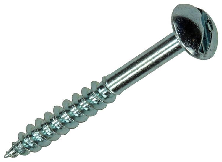 Mack 1017377 - houtschroef bolkop staal verzinkt 10 st 4,5 x 40 mm | 10 stuks