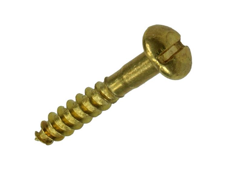 Mack 1019658 - houtschroef bolkop messing 10 st 2,5 x 16 mm | 10 stuks
