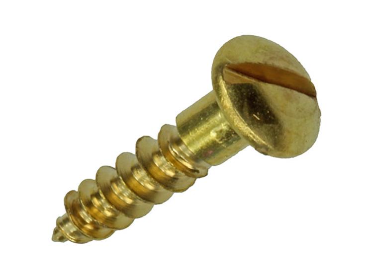 Mack 1019661 - houtschroef bolkop messing 10 st 3,5 x 16 mm | 10 stuks