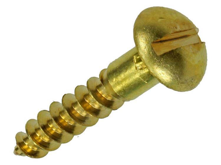 Mack 1019663 - houtschroef bolkop messing 9 st 4,0 x 20 mm | 10 stuks
