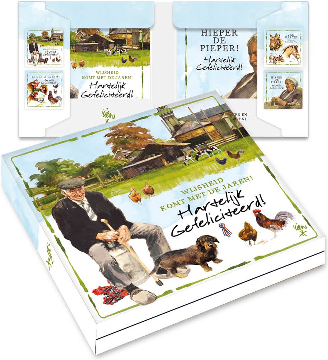 Comello kaartenmapje lang leve de boerderij - wijsheid
