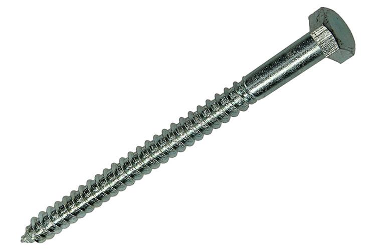 Mack 1017431 - houtdraadbout staal verzinkt 1 st 12 x 160 mm | 10 stuks