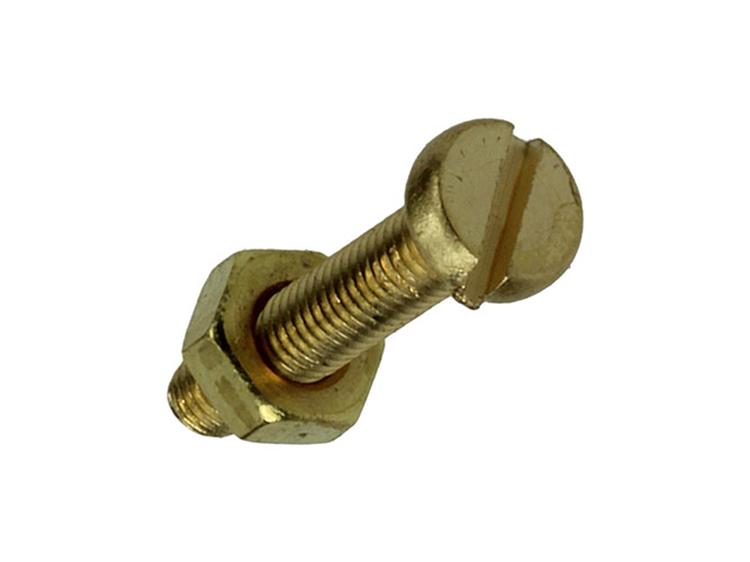 Mack 1019681 - metaalschroef cyl.kop + moer messing 8st m3 x 16 mm | 10 stuks