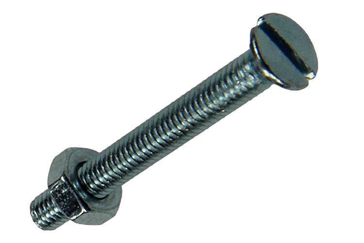 Mack 1017490 - metaalschroef verz. kop + moer verz. 22st m3 x 25 mm | 10 stuks