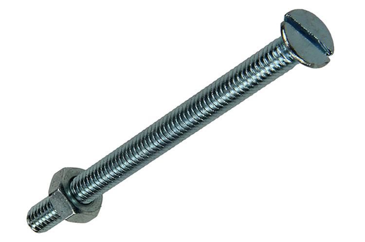Mack 1017496 - metaalschroef verz. kop + moer verz. 9 st m4 x 50 mm | 10 stuks