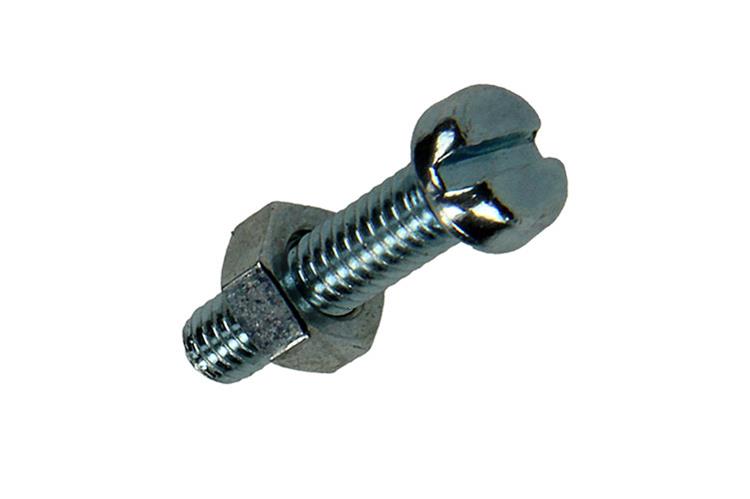 Mack 1017517 - metaalschroef cyl. kop + moer verz. 20 st m4 x 16 mm | 10 stuks