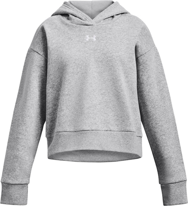 Under armour ua rival fleece hoodie unisex sporttrui - grijs - wit niet van toepassing