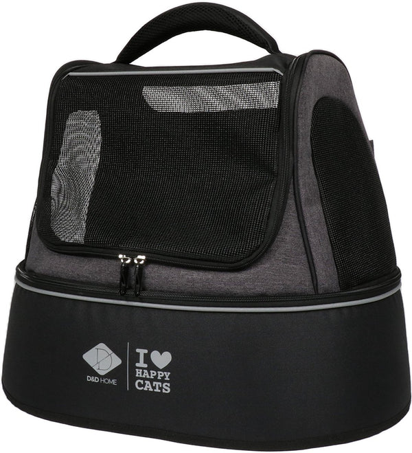 D d home - phoebe - reismand katten - kattenreismand - stof gaas - 50x35x40cm