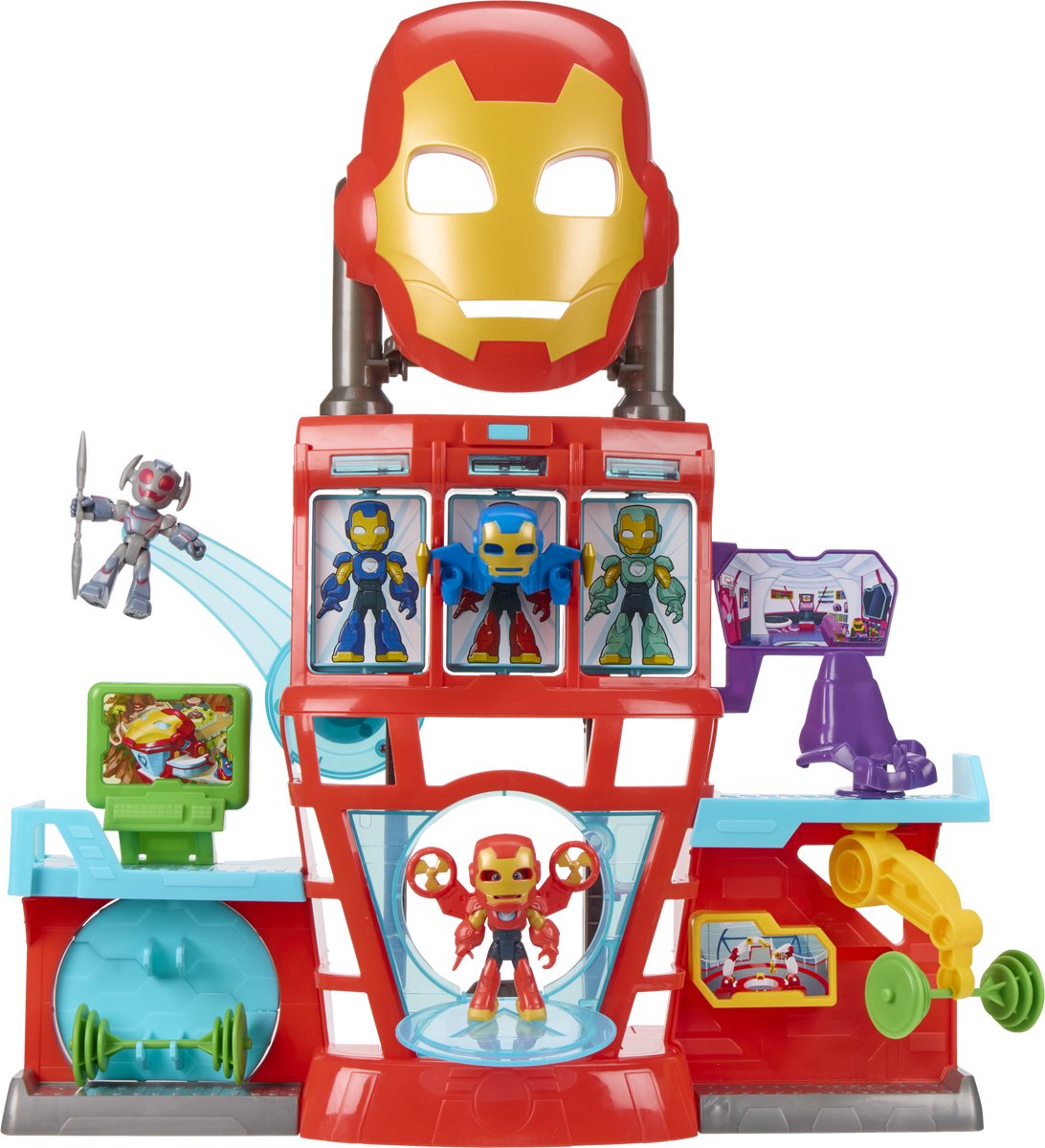Spidey and his amazing friends marvel iron man and his awesome friends - iron quarters - speelset