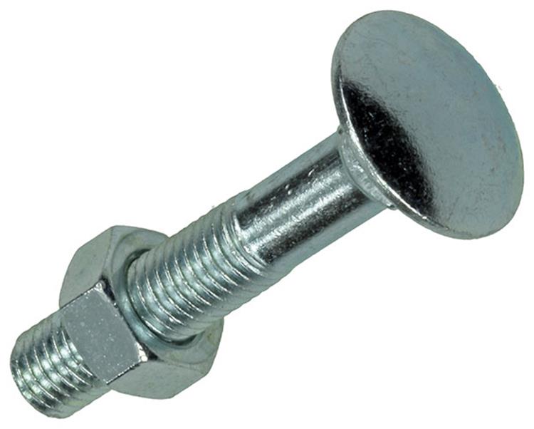 Mack 1017576 - houtbout + moer staal verzinkt5 st m7 x 40 mm | 5 stuks