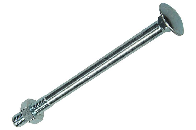 Mack 1017592 - houtbout + moer staal verzinkt1 st m10 x 140 mm | 10 stuks