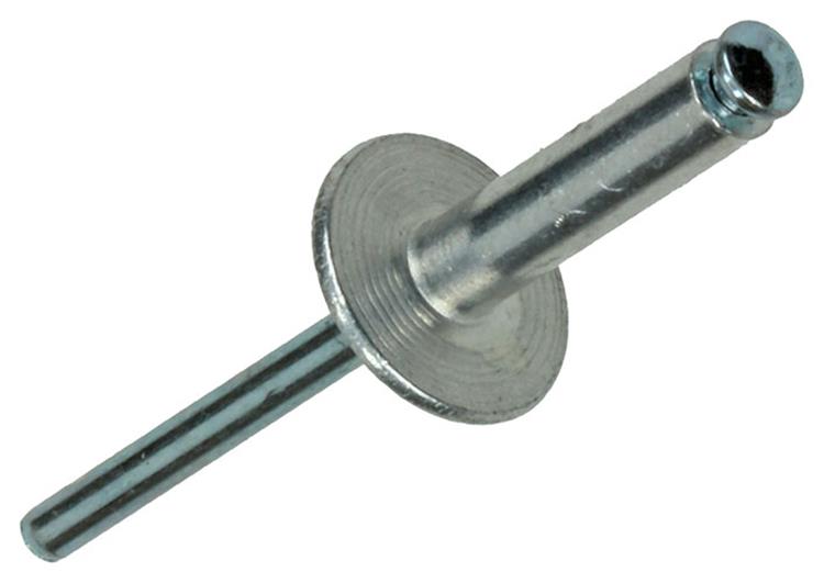 Mack 1020311 - 9 blindnieten alu brede kop 4,8x20mm | 5 stuks