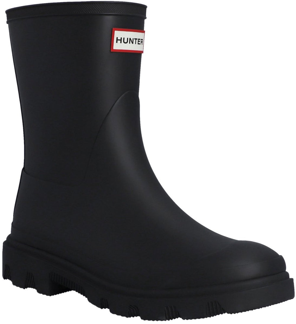 Hunter downpour short boot unisex regenlaarzen - zwart