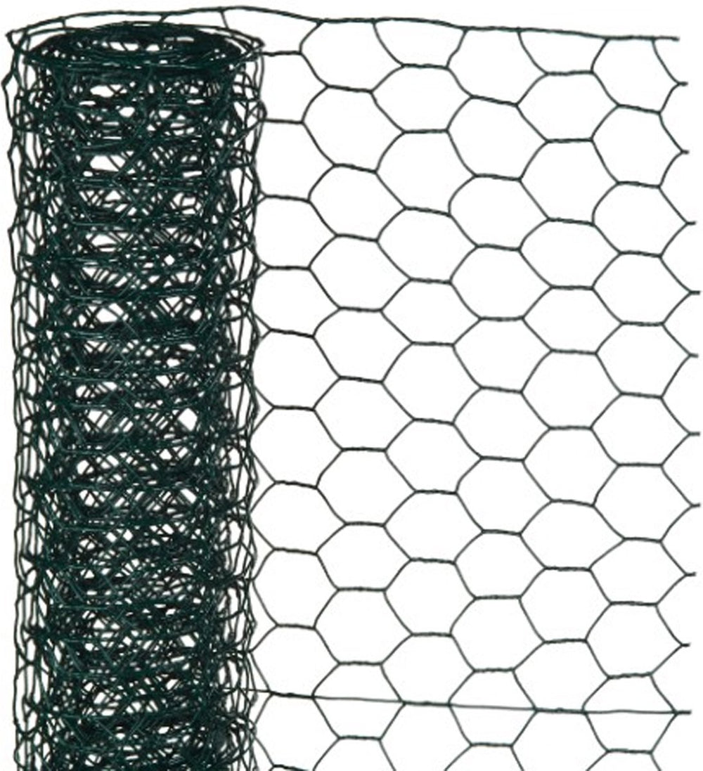 Nature - verzinkt staal gaas - 1 x 5m - groen - 13 x 13mm mazen