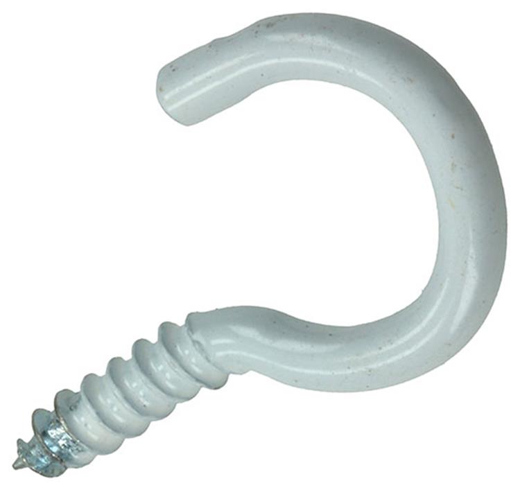 Mack 1017806 - schroefhaak staal wit 7 st 3,0 x 16 mm | 10 stuks