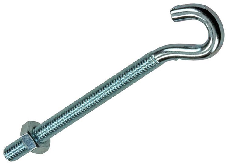 Mack 1017809 - schroefhaak metrisch + moer verziinkt 5st m4 x 50 mm | 10 stuks