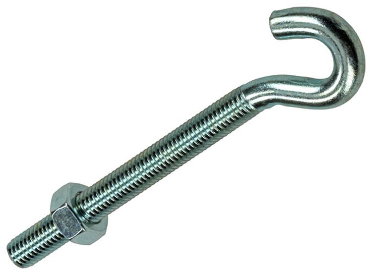 Mack 1017813 - schroefhaak metrisch + moer verzinkt 2st m8 x 80 mm | 5 stuks