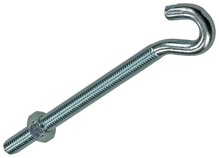 Mack 1017814 - schroefhaak metrisch + moer verzinkt 2st m8 x 100 mm | 5 stuks
