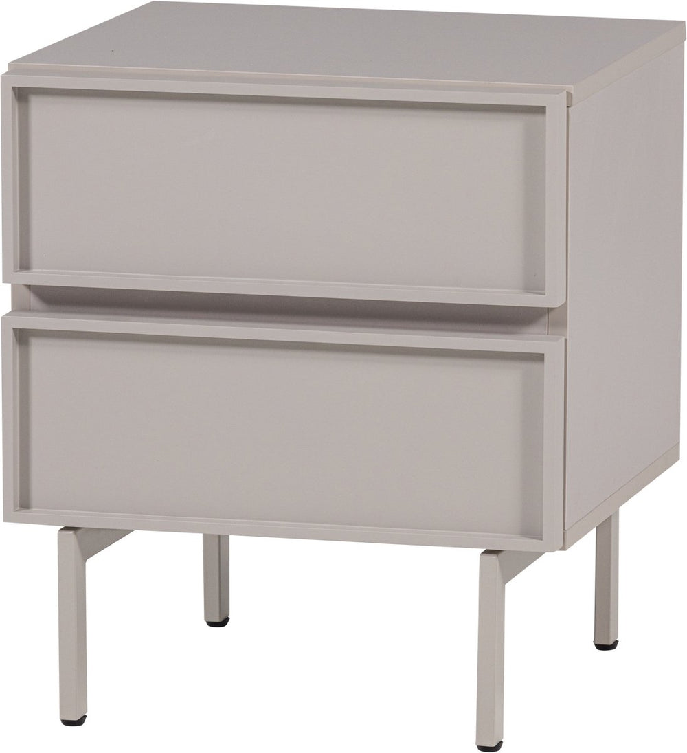 Woood tours ladekast nachtkastje 2 lades melamine mdf - zand