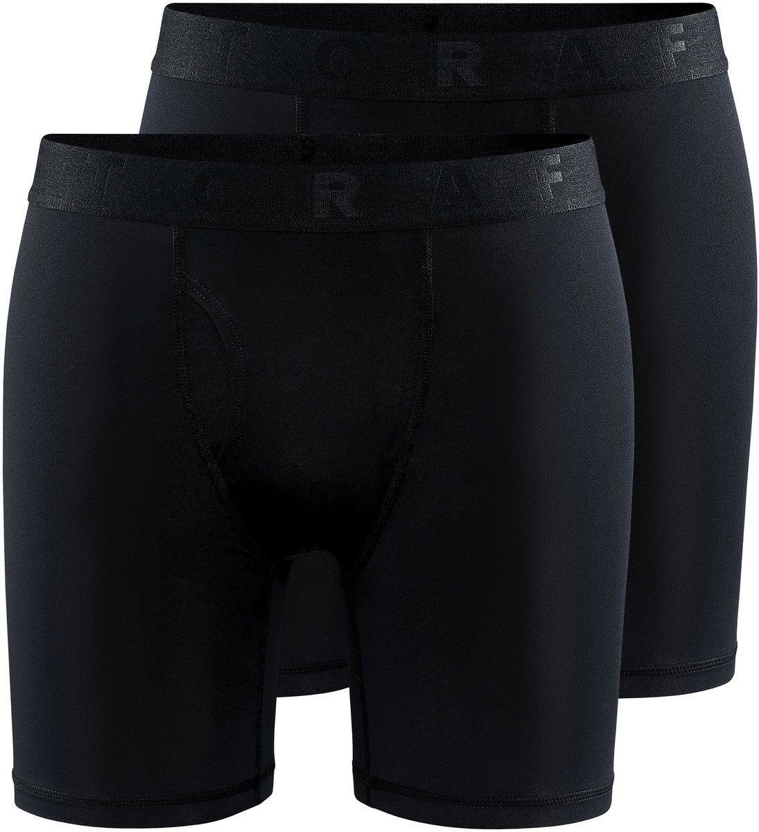 Craft active boxer 6-inch 2-pack m heren sportonderbroek - zwart