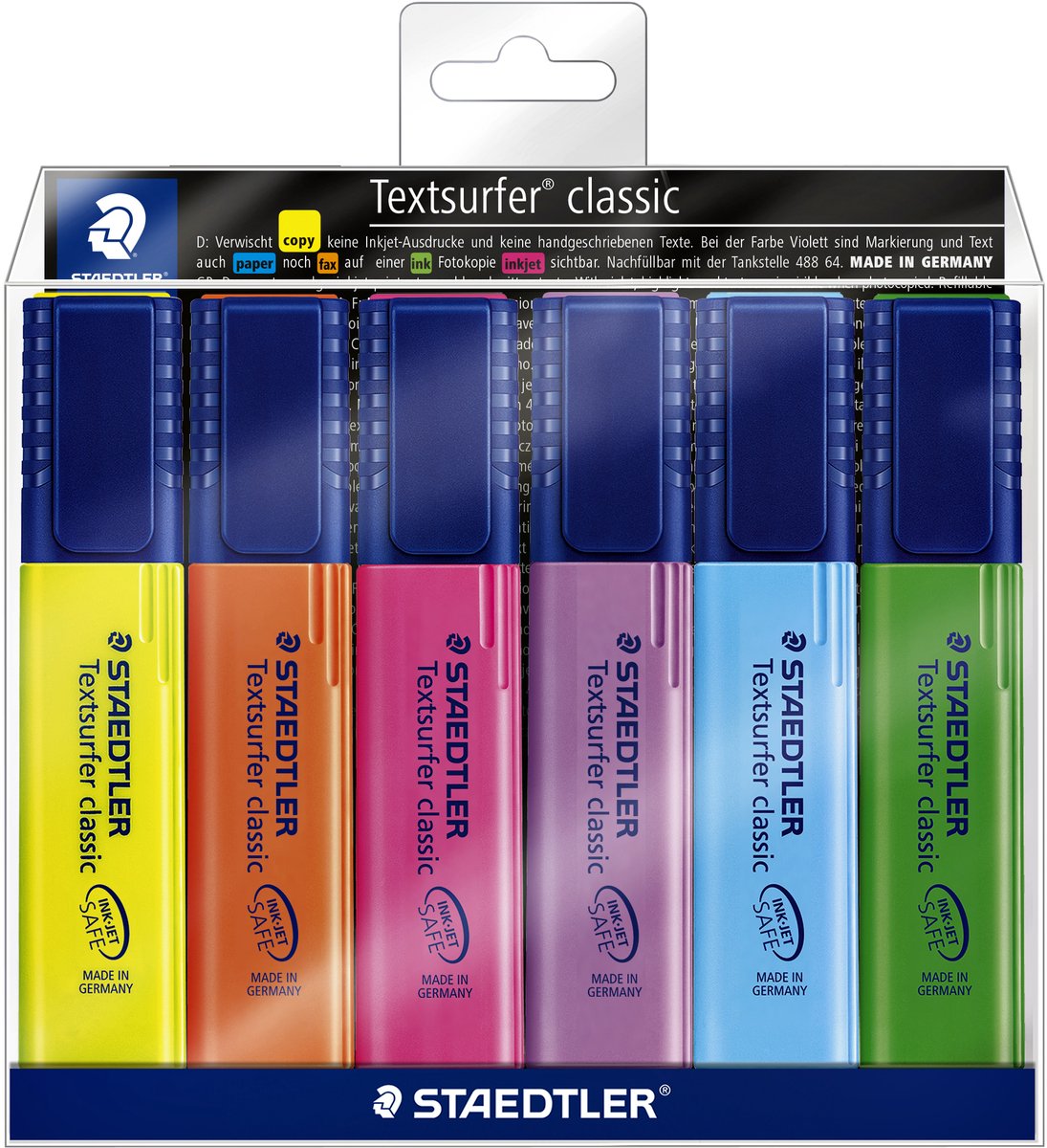 Staedtler textsurfer classic tekstmarker - set 6 st