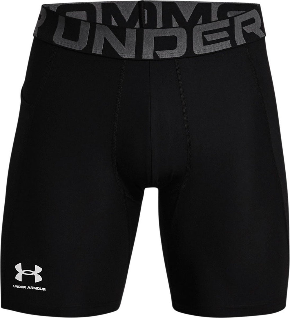Under armour ua hg armour shorts-blk heren sportbroek - zwart - wit