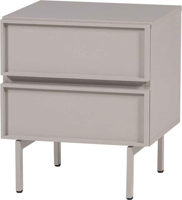 Woood tours ladekast nachtkastje 2 lades melamine mdf - zand