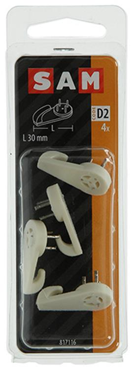 Mack 1017844 - betonhaak kunststof 4st 30mm | 10 stuks