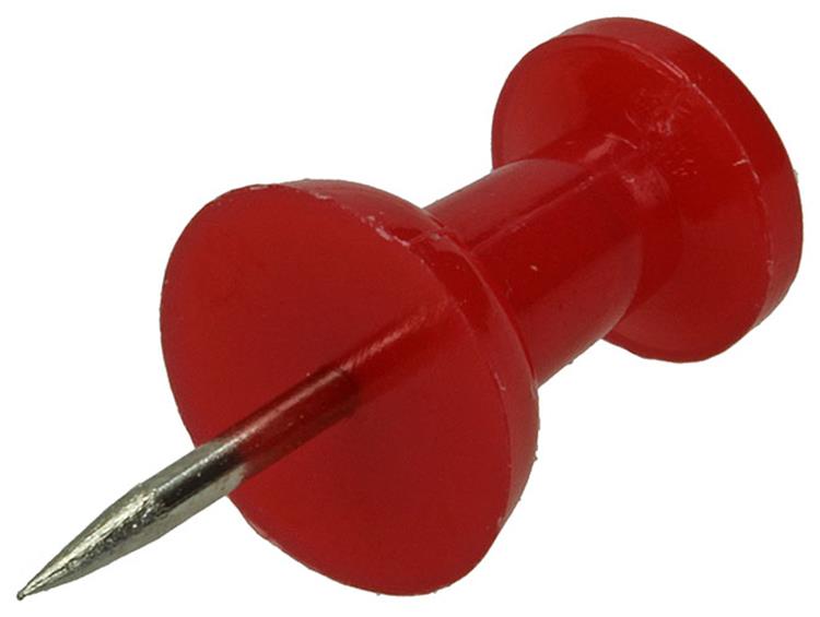 Mack 1017869 - prikbordnaald staal + kunststof 30 st | 5 stuks