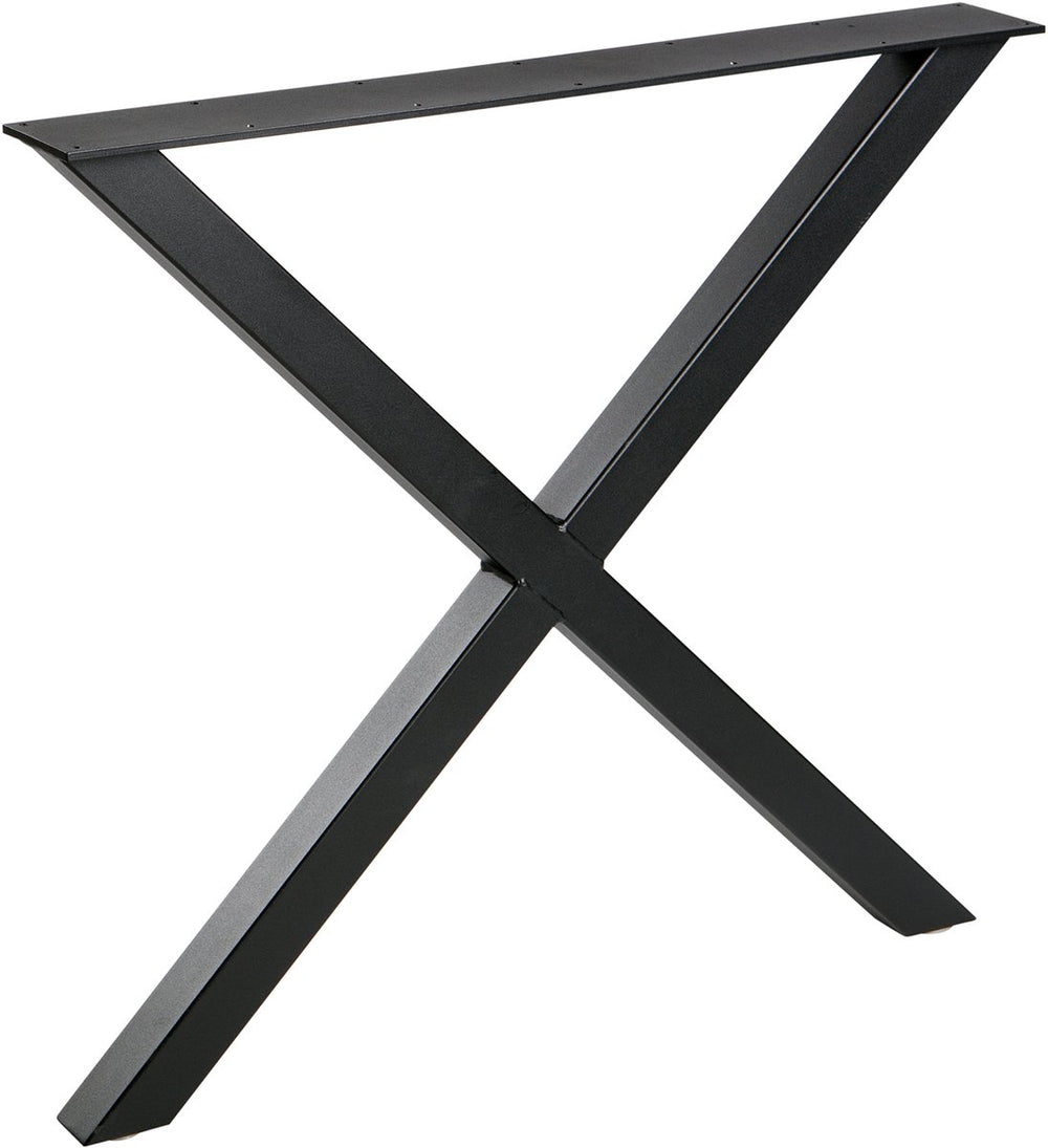 Woood tablo x-poot 1 stuks - metaal - zwart - 72x79x10