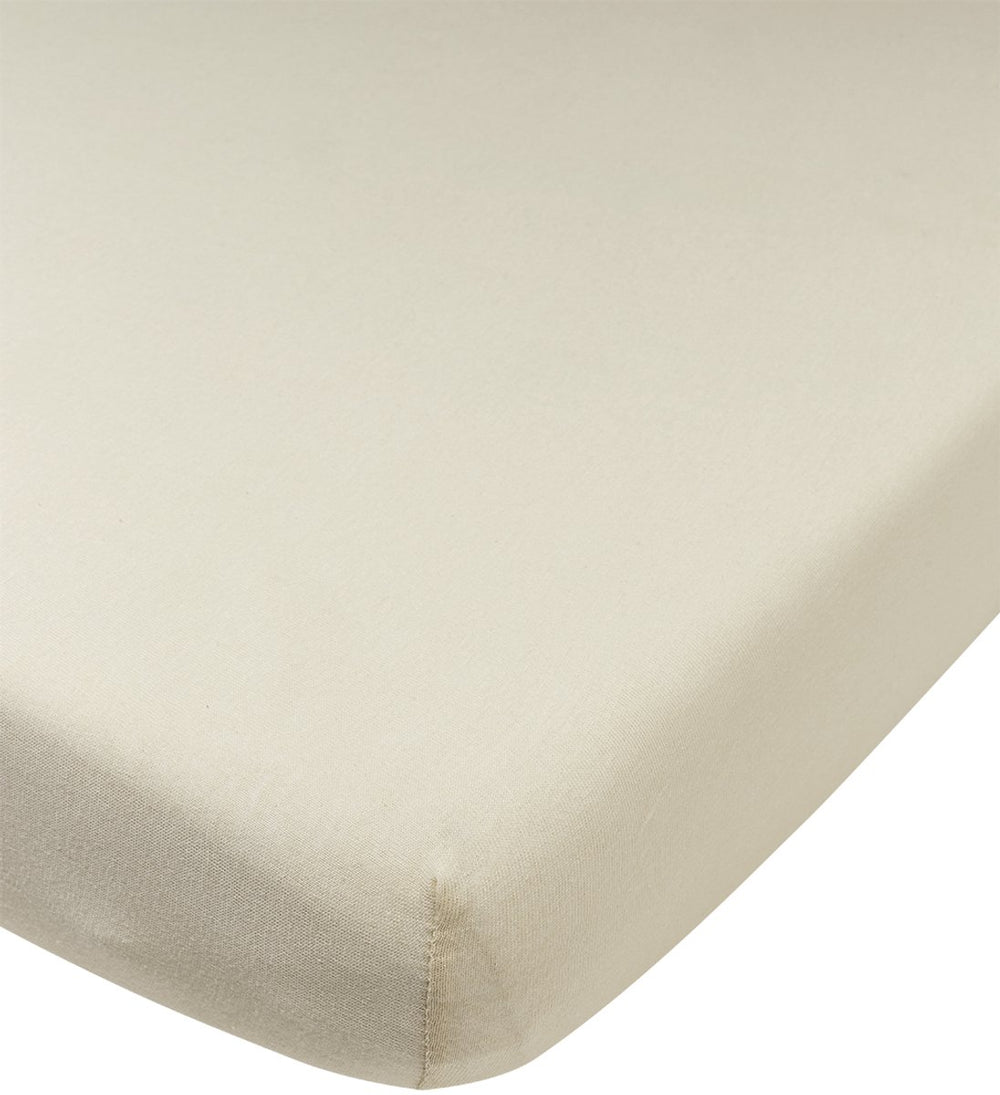 Meyco baby uni hoeslaken juniorbed - jersey - soft sand - 70x140 150cm