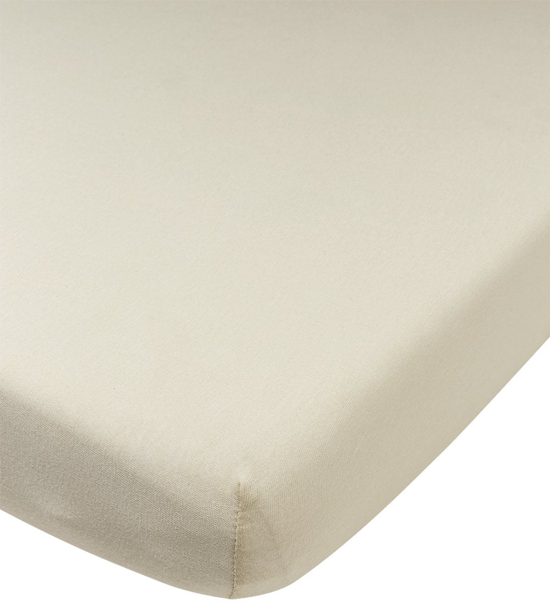 Meyco baby uni hoeslaken wieg - jersey - soft sand - 40x80 90cm