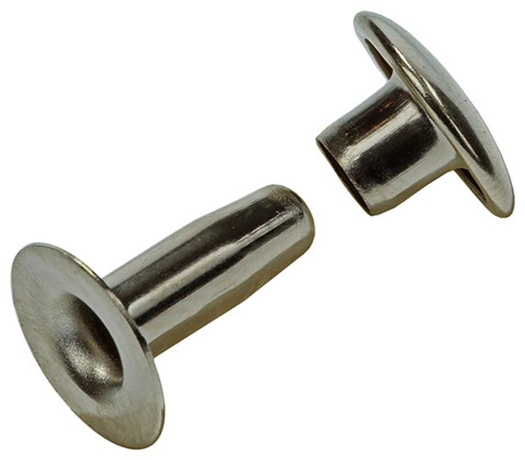 Mack 1019724 - klinknagel messing vernikkeld 5 st 4,2 x 12 mm | 10 stuks