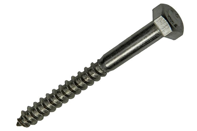 Mack 1019771 - houtdraadbout roestvrijstaal 1st 8 x 80 mm | 10 stuks