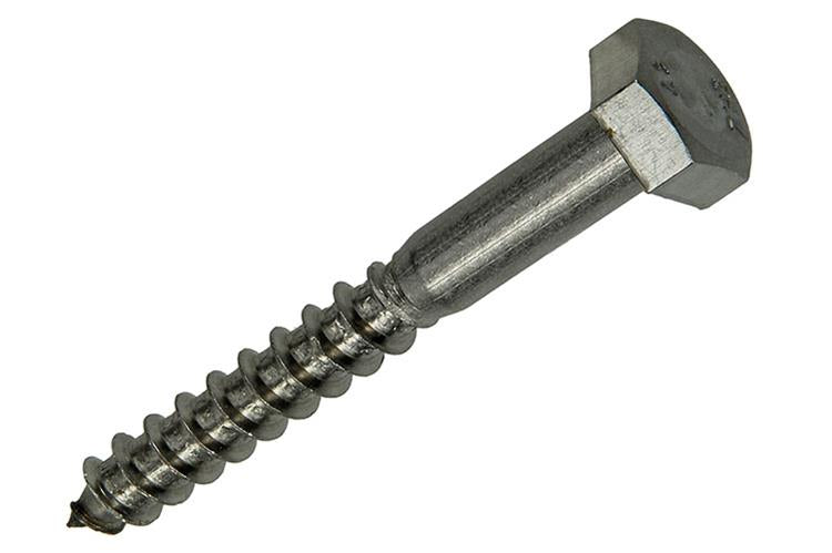 Mack 1019777 - houtdraadbout roestvrijstaal 1st 10 x 80 mm | 10 stuks